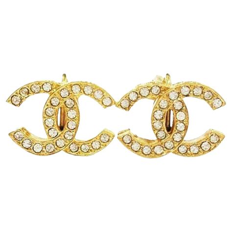 chanel vintage gold earrings 2677|pre owned chanel earrings.